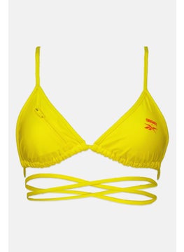 اشتري Women Lightly Padded Bikini Top, Yellow في الامارات