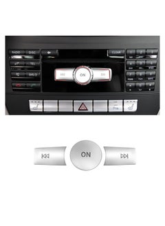 Buy Compatible with Mercedes Benz Radio Button Cover Stickers, X204/W204 Volume Button Sticker Radio ON Button Cover for B Class W246/C Class W204/ E Class W212/ G Class/ML W166 CL/SL/CLA/CLS/SLK in Saudi Arabia