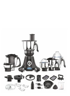 اشتري Vidiem mixer grinder 608 A Tusker, mixer grinder 750 watt with 3 jars and 1 juicer mixer grinder, 1 multi chef, 4 leakproof jars with self-lock for wet and dry spices, chutneys في الامارات