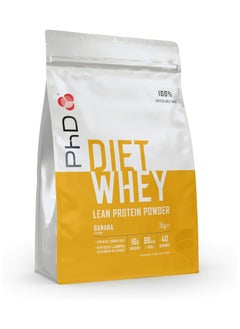 Buy Diet Whey Lean Protein Powder, Banana Flavour 1kg Low in Fat,Sugar & Salt With Acetyl  L Carnitine Cla & Green Tea Extract 16G Protein 98 KCAL/409KJ  40 Servings in UAE