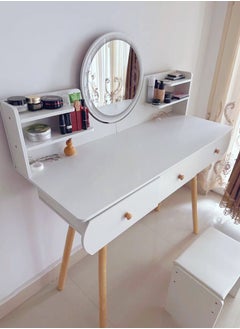 Buy Modern Simple Dresser Vanity Table With Drawer 100*40*121cm in UAE