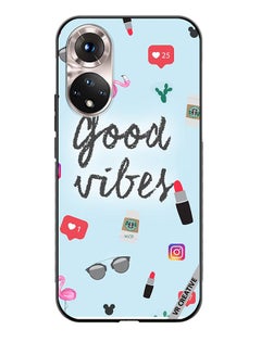 Buy Protective Case Cover For Honor 50 Good Vibes Ready to Pose Design Multicolour in UAE