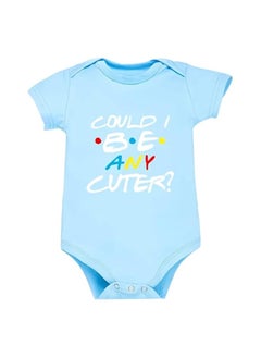 Buy Could I Be Any Cuter Printed Soft Cotton Short Sleeve Baby Romper-Gift For A New Baby-Outfits For Newborns And Toddlers With Snap Closure in UAE