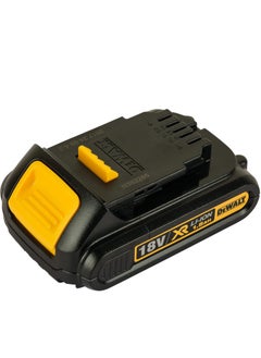 اشتري DeWalt DCB181 18V XR Lithium-Ion 1.5Ah Battery, Yellow/Black في السعودية