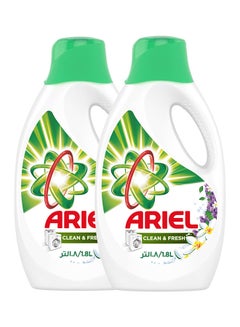 Buy Automatic Power Gel Laundry Detergent Clean And Fresh Scent Dual Pack 1.8Liters in UAE