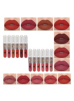 Buy 12-Piece Velvet Matte Liquid Lipstick Set 2 in 1 in Saudi Arabia