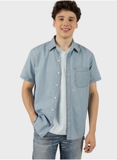 Buy Button Down Regular Fit Shirt in UAE