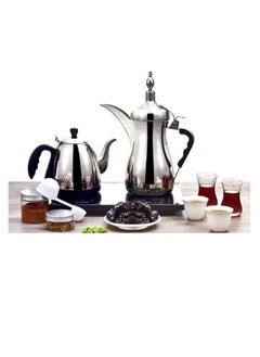 Buy Gulf Dalla Arabic Tea Maker 1000 Ml 1000 Ml Silver in UAE