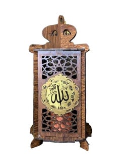 Buy Ramadan Islamic wooden lantern, 20 cm, beautiful multi-colored decor for the office or home in Egypt