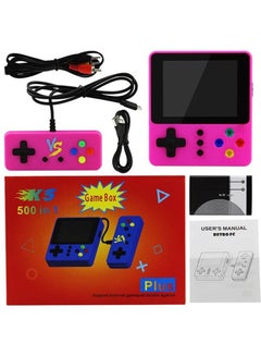 Buy 2 Players Mini Handheld Game Console 500 in 1 LCD Screen And Support TV Output in Saudi Arabia
