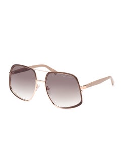 اشتري Women's UV Protection Asymmetrical Shape Metal Sunglasses GM082628F60 - Lens Size: 60 Mm - Shiny Rose Gold في الامارات