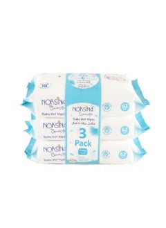 Buy Norsina baby wet wipes 3*62 Pcs 186 Count in Saudi Arabia