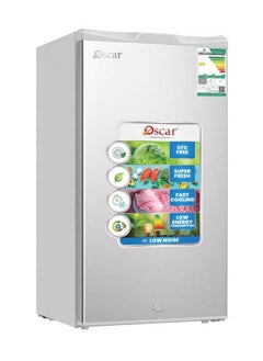 Buy Oscar Mini Bar Refrigerator Single Door 3.1 Cubic Feet 89 Liters R600A Annual Energy Consumption 121 kWh, Silver Color, Model OR120DS in Saudi Arabia