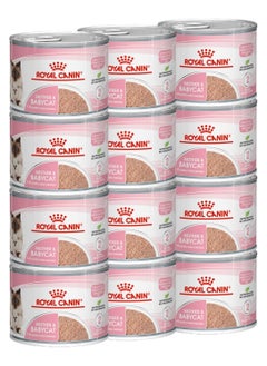 اشتري Royal Canin Feline Health Nutrition Mother & Babycat Mousse (WET FOOD - Cans) 12X195g في الامارات