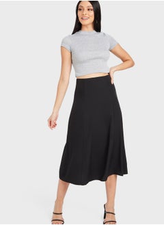 اشتري High Waist Midi Skirt في السعودية