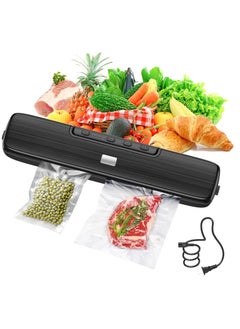 اشتري Vacuum Sealer Machine Food Vacuum Sealer for Food Saver Automatic Air Sealing System for Food Storage Dry and Moist Food Modes Compact Design 12.6 Inch with 15Pcs Seal Bags Starter Kit في الامارات