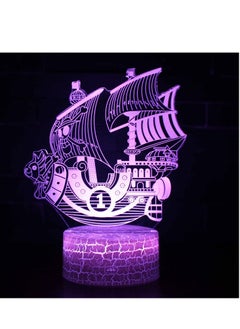 Buy Anime Roronoa Zoro 3D Night Light, Manga Figure Luffy Zoro Touch Bedside Lamp 16 Color Bedroom LED Night Light, Anime Luffy 3D Desk Lamp for Birthday Christmas to Boys/Girls/Fans Ship Going Merry in UAE