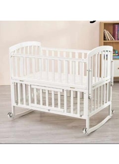 Buy Multi-use wooden baby rocking bed that can be combined with the mother's bed in Saudi Arabia