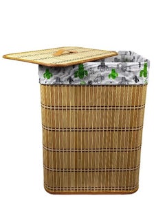 Buy Large Laundry Basket with Lid Waterproof, Clothes Storage Basket, Laundry Organizing Bag, Rattan Basket for Organizing Dirty Clothes in Saudi Arabia