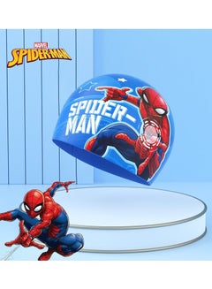 Buy Spiderman Kids Silicone Waterproof Comfortable Swimming Cap in Saudi Arabia