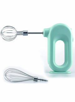 Buy Electric Mixer,Compact Cordless Electric Egg Beater USB Rechargable Egg Beater with 2 Detachable Stir Whisks 4 Speed Modes in Saudi Arabia