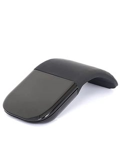 اشتري Bluetooth Arc Touch Mouse, Portable Wireless Foldable Mouse With Bluetooth Nano Receiver, Ergonomic Mini Optical Computer Mice for Notebook Laptop Tablet Smart Phone (Black) في الامارات