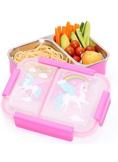 اشتري Steel Bento Insulated Lunch Box  -  Pink في الامارات