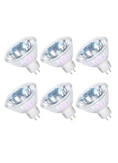 Buy 6 Pack MR16 Halogen Bulb Dimmable GU5.3 Spotlight Long Lifetime Warm White 36° Beam Angle Bi-Pin Base in UAE