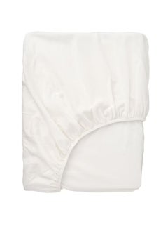 Buy Fitted Sheet White 180x200 Cm in Saudi Arabia