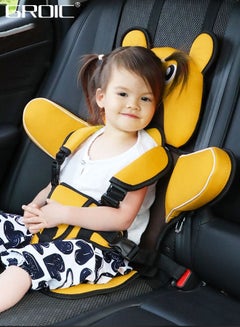 Buy Auto Child Safety Seat Simple Car Portable Seat Belt, Foldable Car Seat Booster Seat for Car Protection, Travel Car Seat Accessories for Kids,Car Seat for Golf Cart in UAE