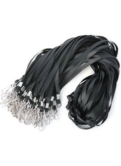 Buy 50 Pack Black Lanyards - Comfortable and Durable Lanyards for ID Badges - 36" with Swivel Hook, Safety Badge Lanyard Neck Strap Webbing for School Business Office(18 inches/45.7cm long) in Saudi Arabia