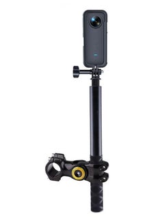 Buy Motorcycle Bicycle Mount Camera Holder Handlebar Bracket Stand Invisible Monopod For Insta360 One X2/x3 Selfie Stick Accessories in Saudi Arabia
