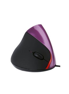 Buy JSY-12 5 Keys USB Wired Vertical Mouse Ergonomic Wrist Brace Optical Mouse(Purple) in Saudi Arabia