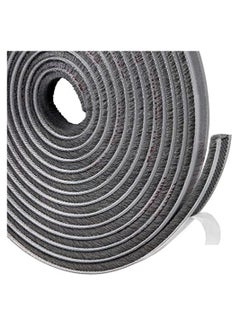 اشتري Brush Weather Seal Strip for Sliding Windows/Doors Frame Side, Pile Self Adhesive Weatherstrip Seal Tape for Door Draft Stopper, SoundProof Winter Insulation, Size (9mm*9mm, Grey) في السعودية