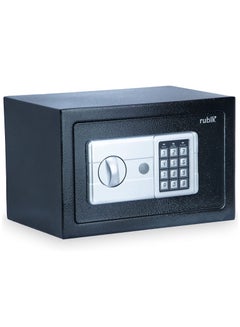 Buy Safe Box with Key and Pin Code Keypad Lock for Money Cash Jewelry Passports Home Office Security RB20HASH 31x20x20cm in UAE