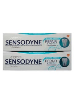 Buy Set of 2 Sensodyne Repair & Protect Extra Fresh Toothpaste 75ml in Saudi Arabia