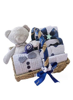 Buy High Quality Gray Bear Gentleman Style Newborn Baby Clothes Set Gift Box Large Gift Package in UAE