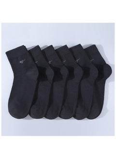 Buy 6 Pairs Of Boxed Men's Casual Breathable Business Style Mid Length Socks in UAE