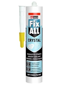 اشتري RACO Fix All Crystal Silicone Sealant Adhesive Super Clear 100% Transparent Hybrid Polymer Neutral 290ml في الامارات