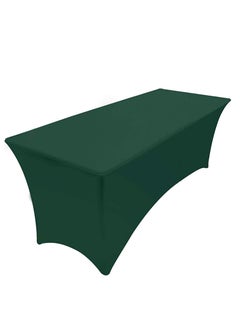 Buy Spandex Table Cloth, 6ft Table Cover Rectangular Stretch Table Cloth Tight Fit Tablecloth for Parties, Trade Shows, Weddings and Events of All Kinds(Dark Green) in Saudi Arabia
