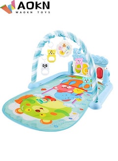 Buy Baby Pedal Piano Toy Infant Music Fitness Rack Children's Playmats Toys For Boys and Girls Hot Air Balloon Pattern in Saudi Arabia