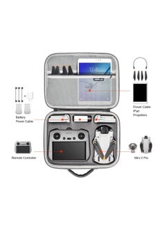 Buy Fit for Mini 3 Pro Carrying Case, Only Case Portable Travel Bag for DJI Mini 3 Drone Accessories (Mini 3 Pro RC ) in UAE