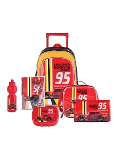 Buy 6 In 1 Disney Cars I Am The Speed Lightning Mcqueen Trolley Box Set, 18 inches in UAE