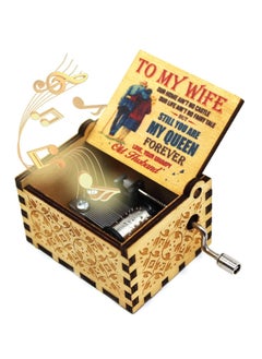 اشتري Wooden Music Box Color Painting You are My Sunshine Box, Vintage Hand Crank from Husband to Wife, Unique Design for Wife Wedding Anniversary Birthday Valentine's Day في السعودية