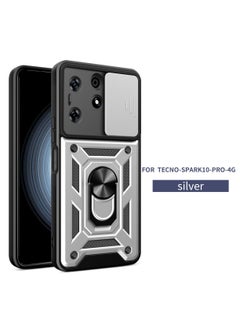 اشتري Protective Case Cover For TECNO Spark 10 Pro 4G Silver في السعودية