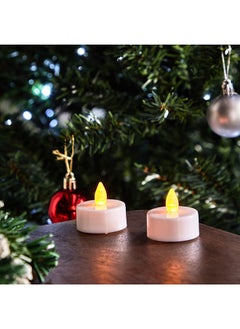 اشتري Blovec 2-Piece LED Flicker Candle Set 3.8 x 5.5 x 3.8 cm في الامارات