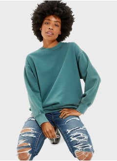 Buy Crew Neck Oversized Sweatshirt in Saudi Arabia