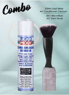 Buy Combo Offer - Buy Liqui Moly Automotive Air Conditioner Cleaner Car AC Cleaner 250ml & Microfiber AC Vent Brush 2in1 Blind Duster 22x5x2cm 1pcs in Saudi Arabia