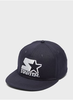 Buy Logo Print Flat Peak Cap in Saudi Arabia