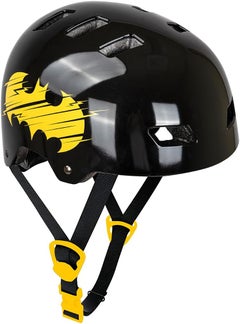 batman bike helmet for toddler Tataway Kids 52-56 cm Bat Protection Superhero Yellow Black Sports & Outdoors Superhero Design with the Warning tail light Batman Kids Helmet for Ages